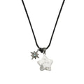 LSC Star Stone Pendant Necklace - White