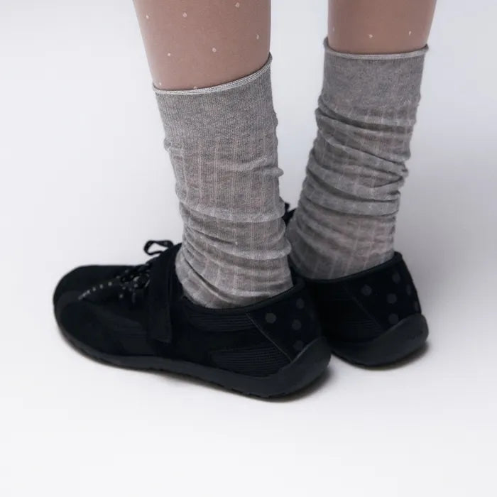 [:DOT EDITION] ROMARY Suede Lace-up Sneakers