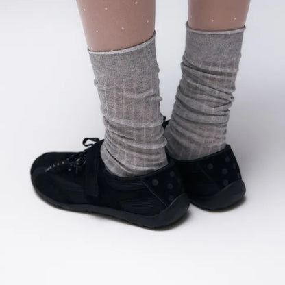 [:DOT EDITION] ROMARY Suede Lace-up Sneakers