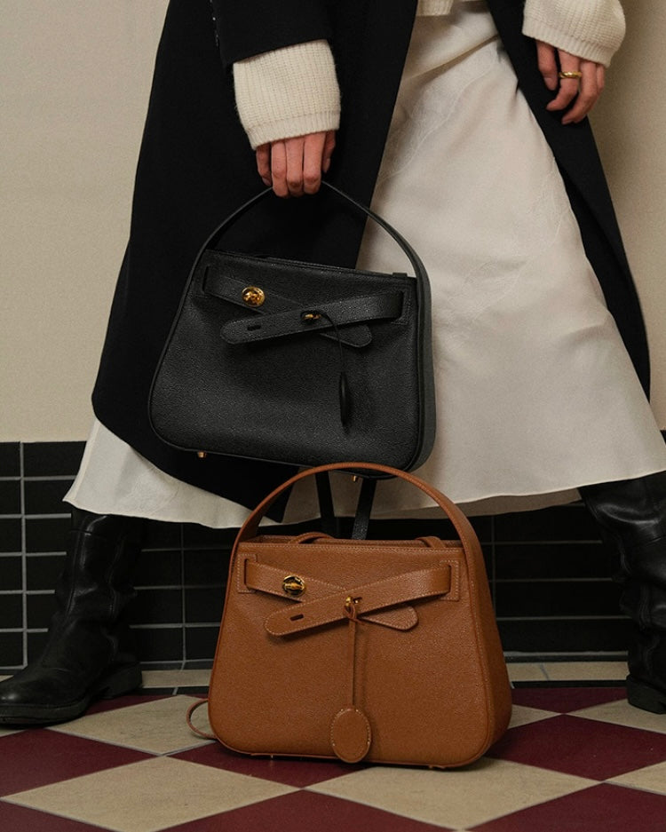 [100%牛皮] THE OFTN TILT CAMEL M