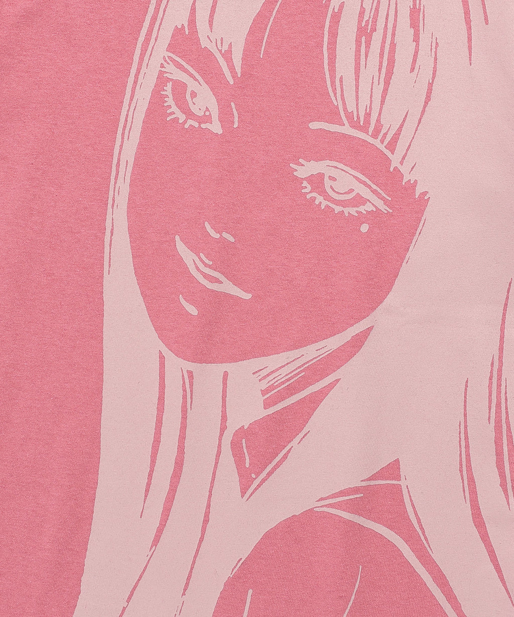 niceghostclub junji ito maniac tomie silhouette mini tee [pink]