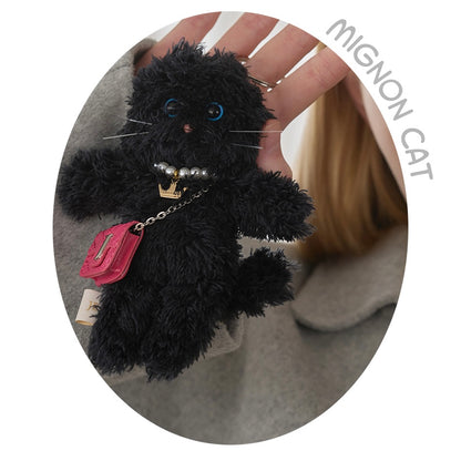 J.ESTINA Mignon Meow Keyring / Black Tina