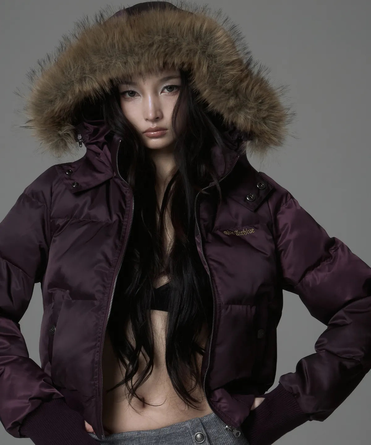 [GILA ARCHIVE] Fur Hood Light Padded Jacket - 2 Colors