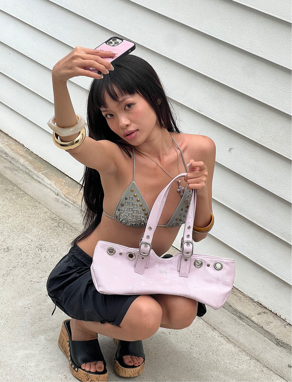 BECKY MINI BAG / POWDER PINK