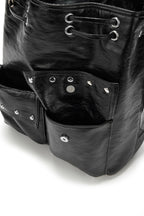 DEINET 5-WAY STUD POCKET MULTI BAG IN BLACK