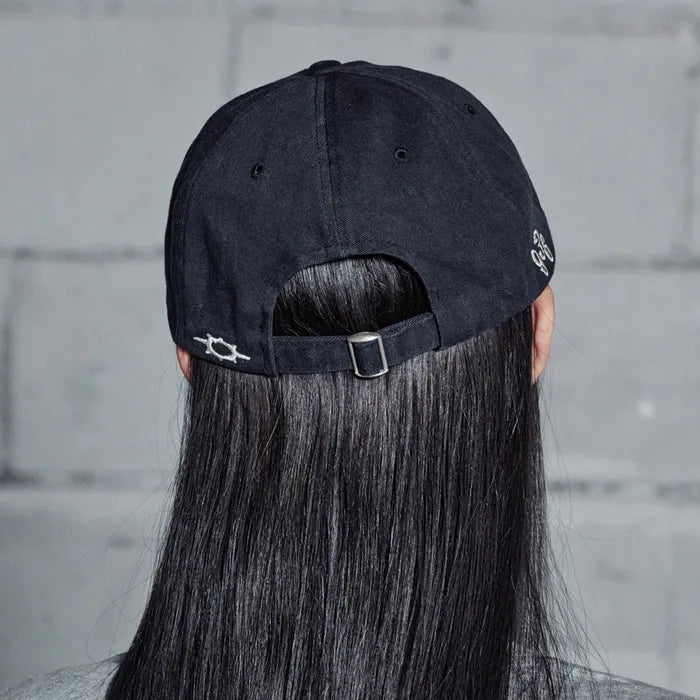 LSC Washed Star Logo Cap Black