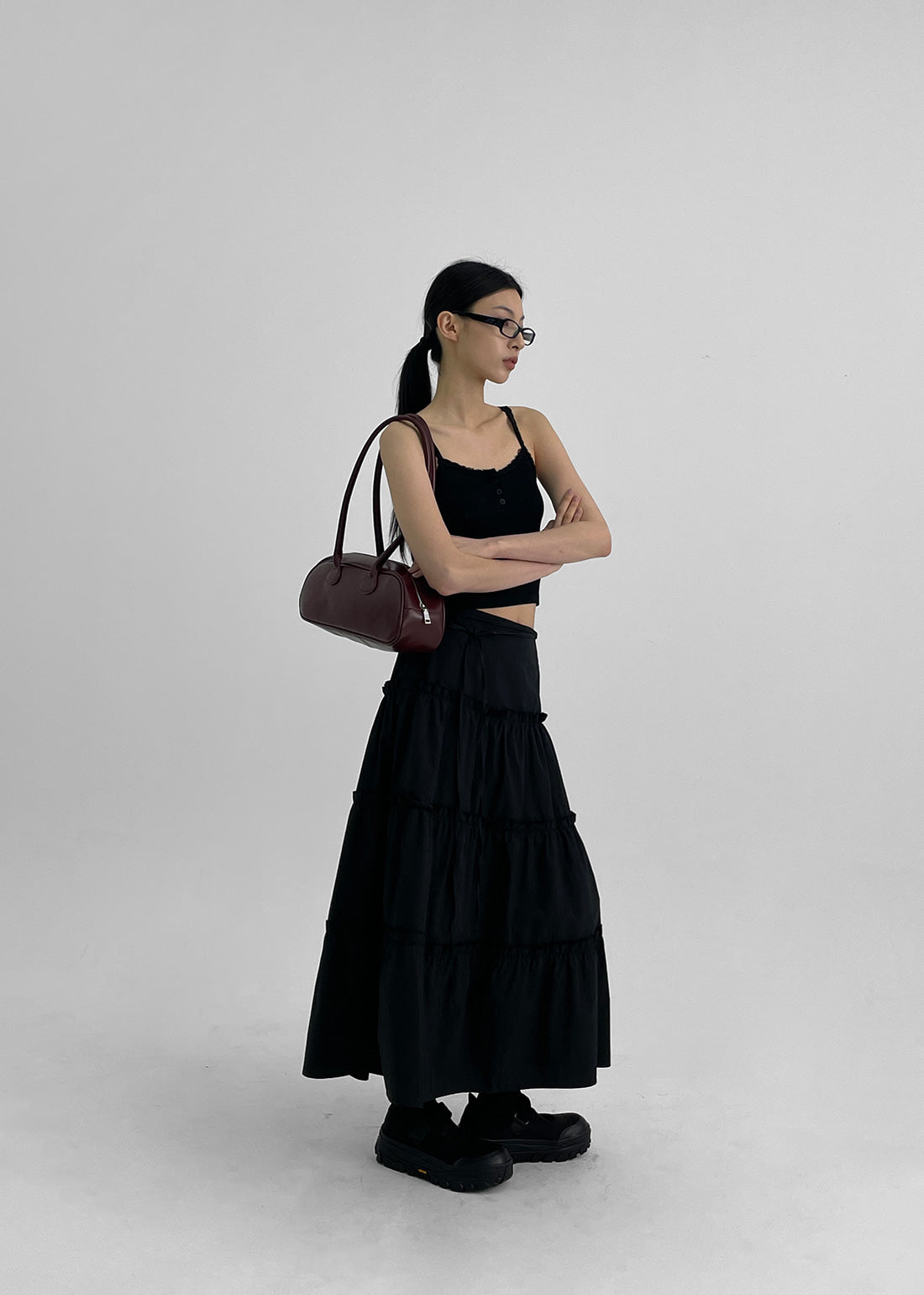 [韓國銷量3000+] Signature Flare Long Skirt / 2colors