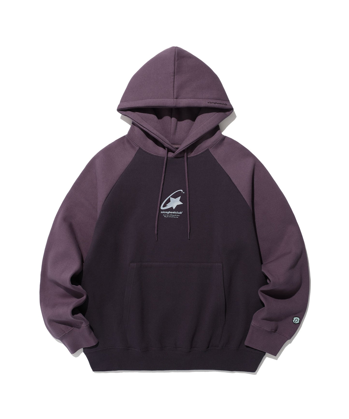 niceghostclub SHOOTING STAR LOGO HOODIE [PURPLE]