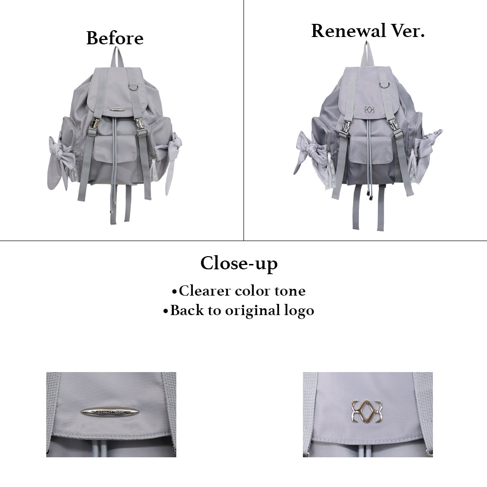 siweol Bow Backpack / Nylon Lavender