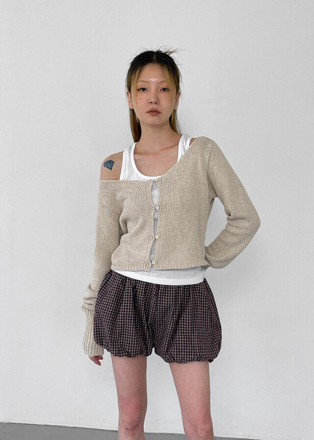 [韓國製造🇰🇷] Herish Linen Knit Cardigan / 2colors