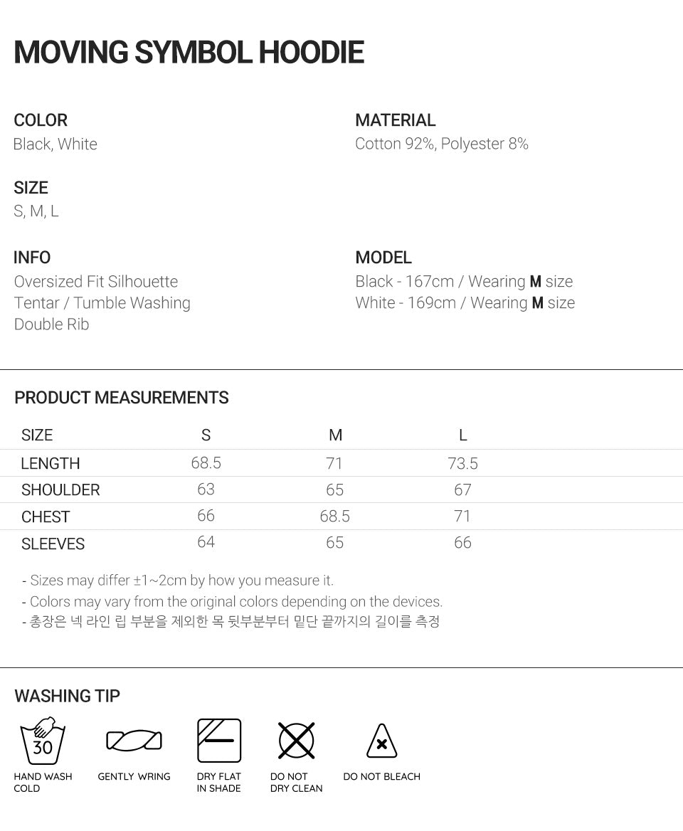 niceghostclub MOVING SYMBOL HOODIE [BLACK]