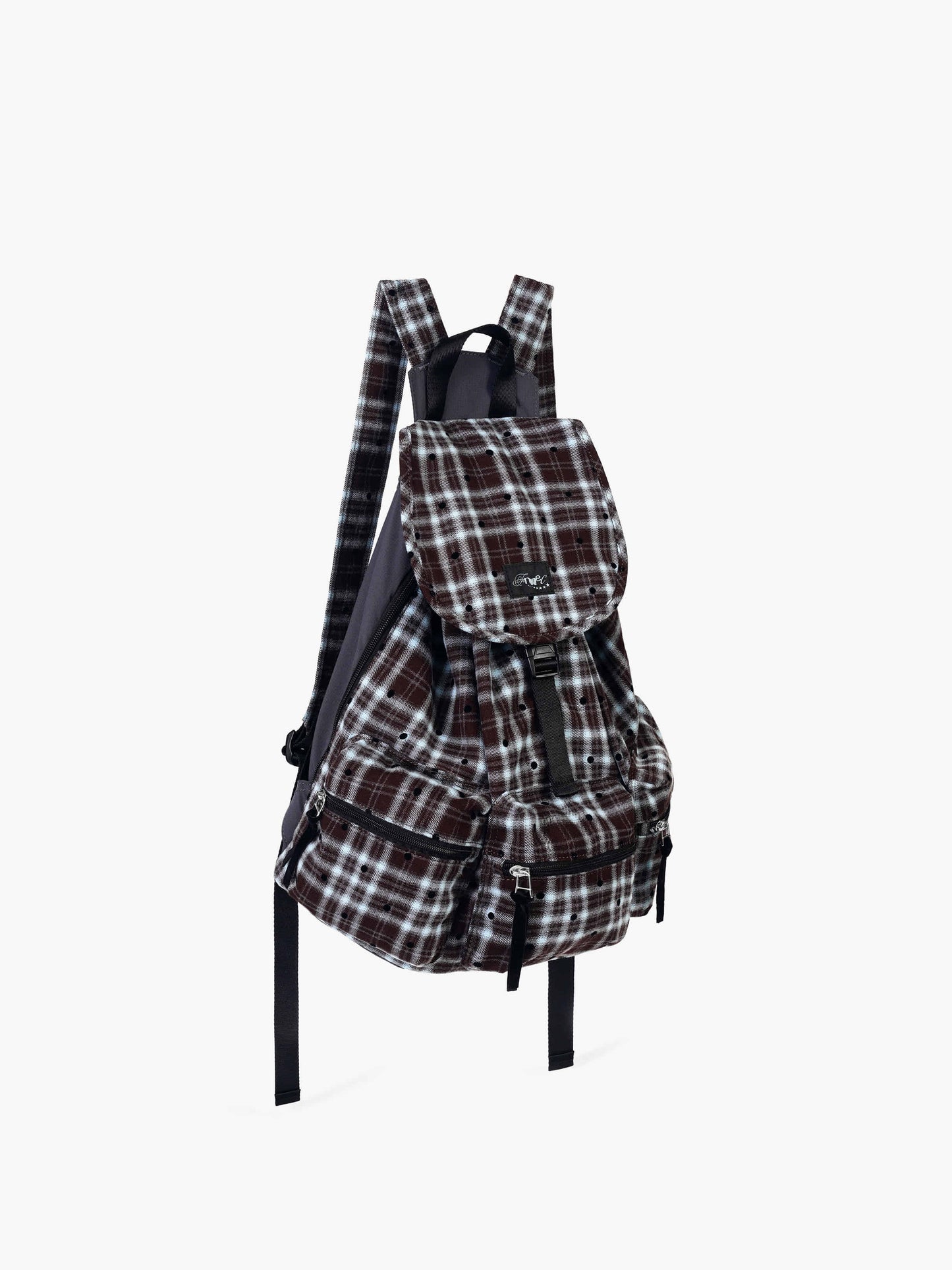 BERRY POCKET BACKPACK LARGE - DOT BROWN