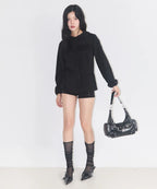 ILLIGO RUBY STUD SHOULDER BAG - BLACK