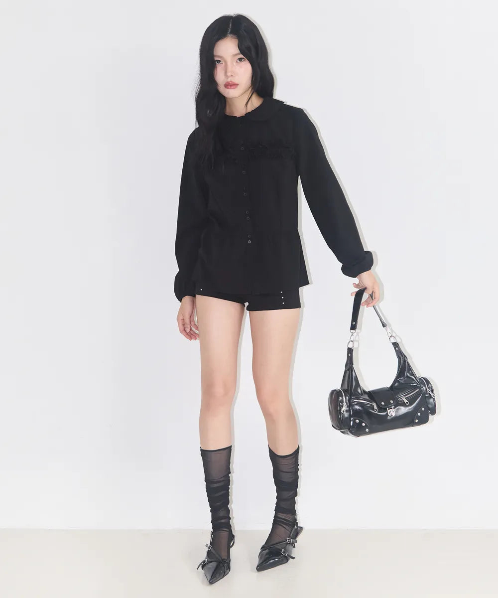 ILLIGO RUBY STUD SHOULDER BAG - BLACK
