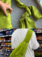 [官方代理💣] KENTNEEY 3-WAY SWEATER DAILY WINDY BAG - Lime Guppie