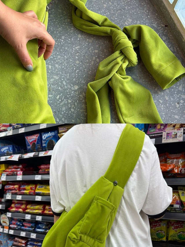[官方代理💣] KENTNEEY 3-WAY SWEATER DAILY WINDY BAG - Lime Guppie