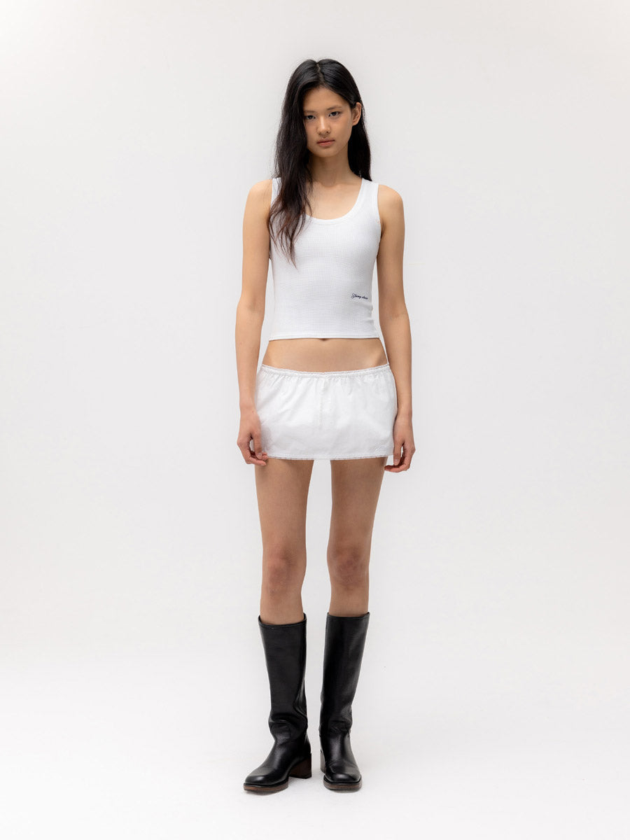 [GLOWNY] G CLASSIC LACE-UP MINI SKIRT_5 COLORS