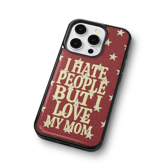 LSC Star Text Red MagSafe Epoxy Bumper Case