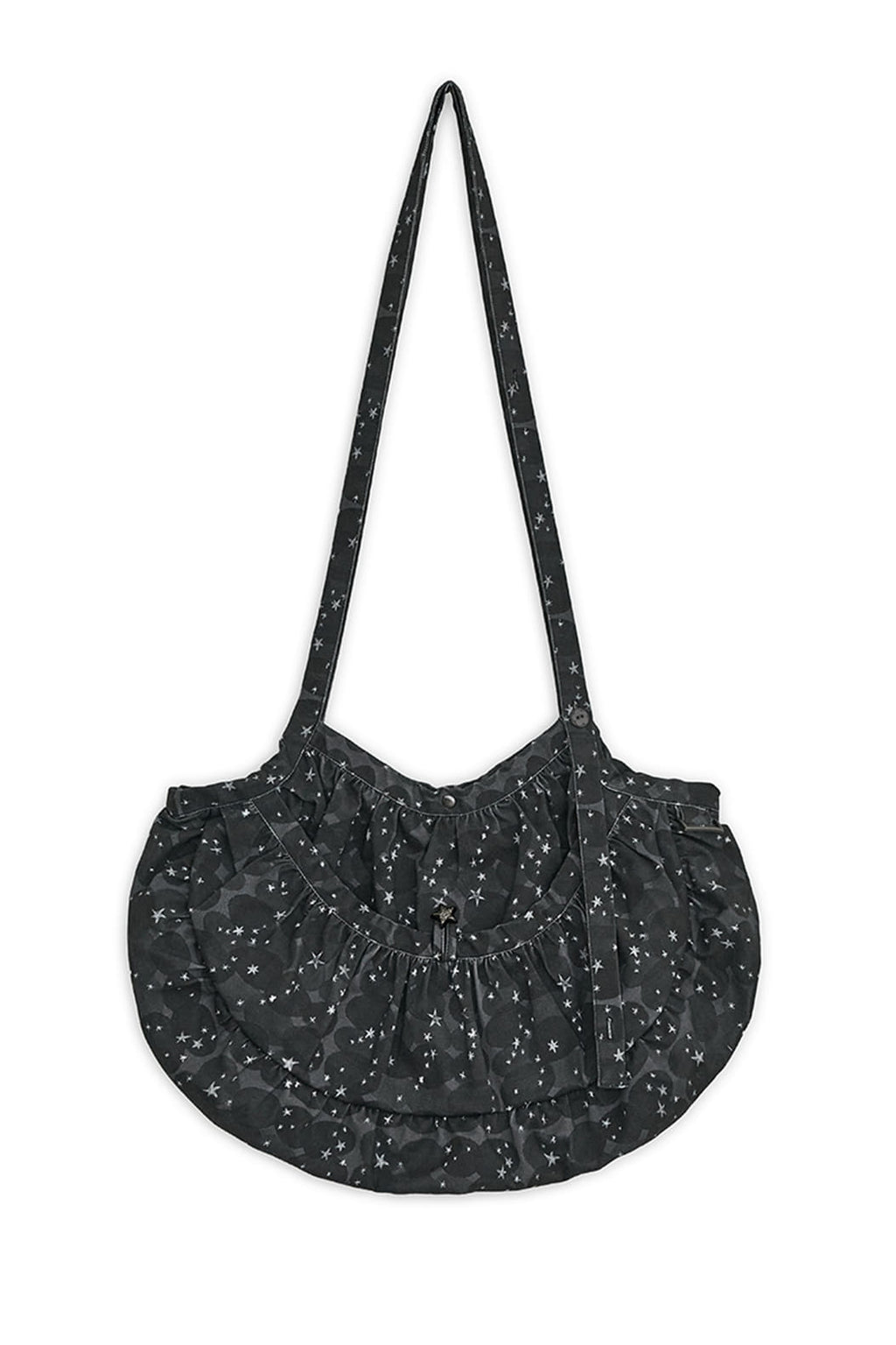 hugyourskin Stardust printed cross bag (Black)