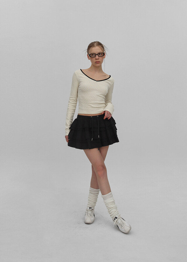 [韓國製造🇰🇷] BLACKUP Plico Cancan Skirt Pants / 2colors