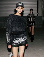 Dark Classic MYM Mohair Boy Shorts - Black