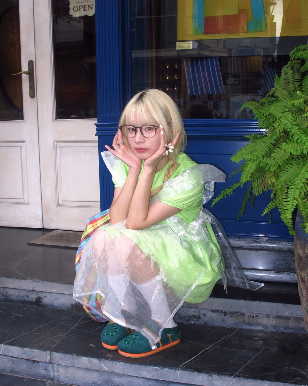 Flower Sandals🌻✨ - seaweed (Size 35~45 avilable)