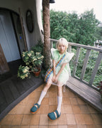 [kuudoo] Flower Sandals🌻✨ / seaweed (Size 35~45 avilable)