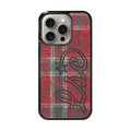 LSC Check Fabric Red MagSafe Epoxy Bumper Case