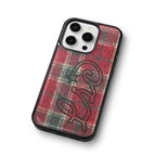 LSC Check Fabric Red MagSafe Epoxy Bumper Case