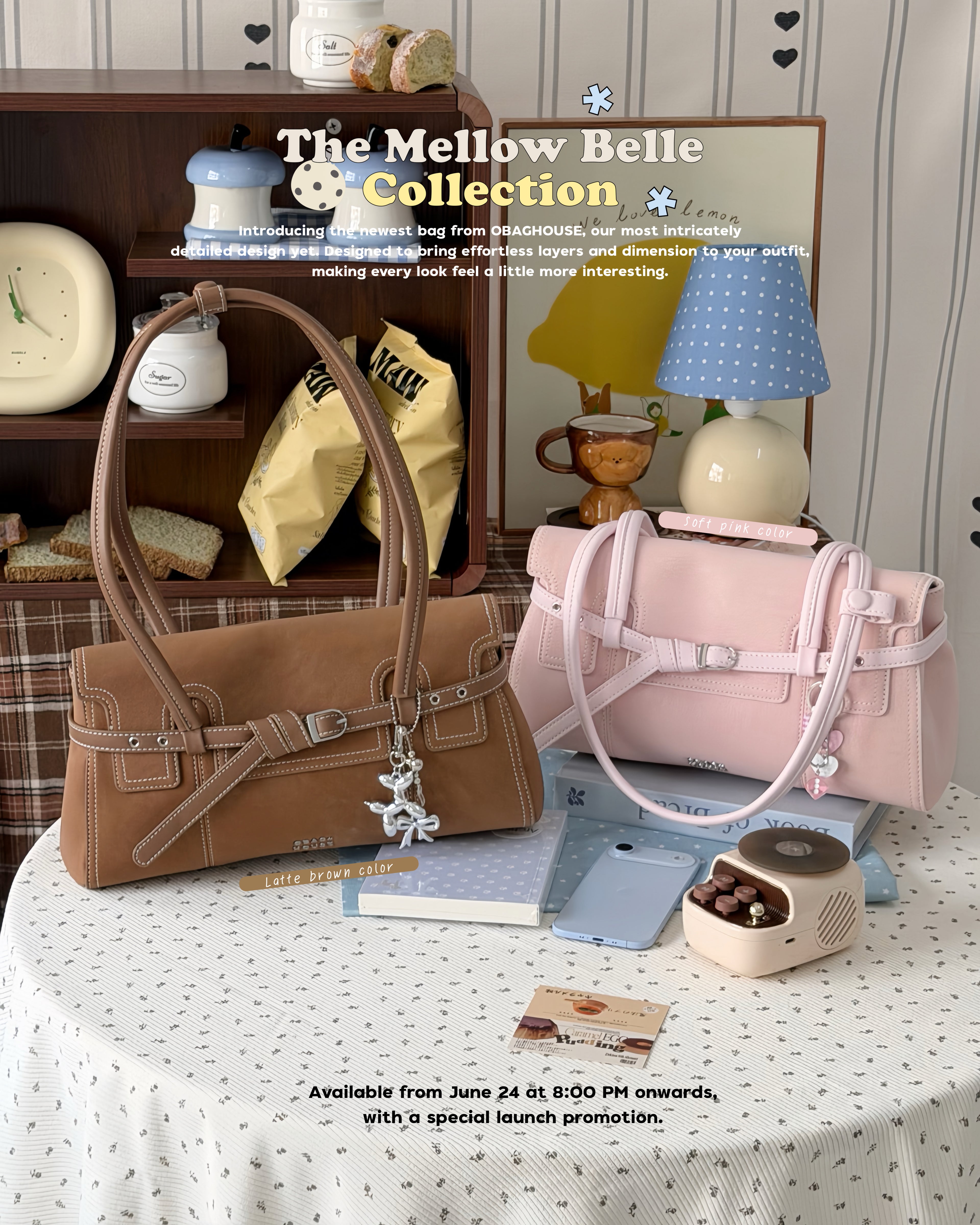 [新品SALE~6.26💓] [獨家代理] [OBAGHOUSE] THE MELLOW BELLE COLLECTION_5 COLORS