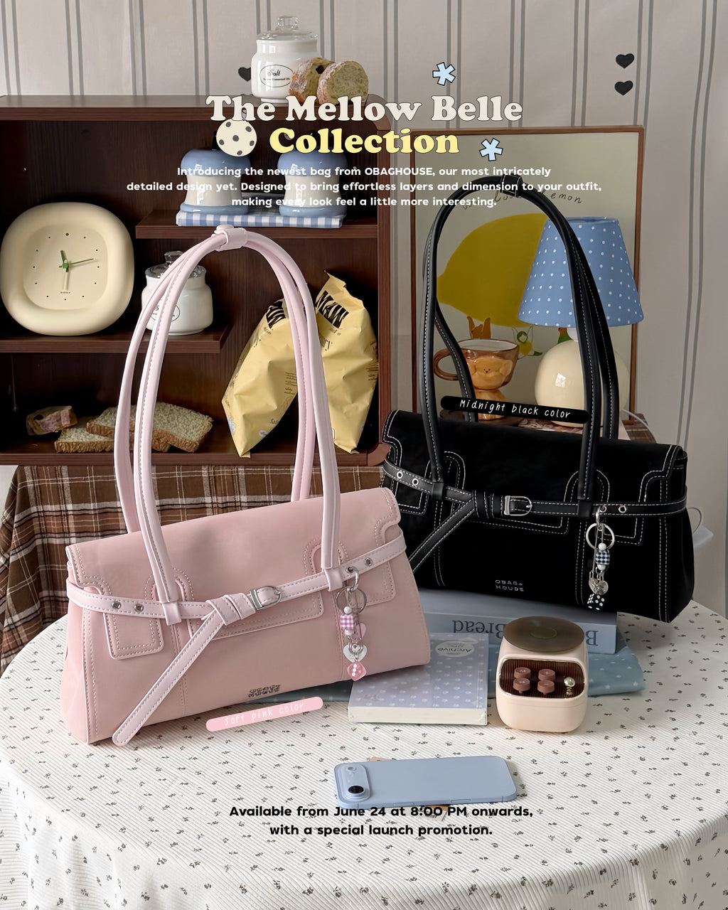 [新品SALE~6.26💓] [獨家代理] [OBAGHOUSE] THE MELLOW BELLE COLLECTION_5 COLORS