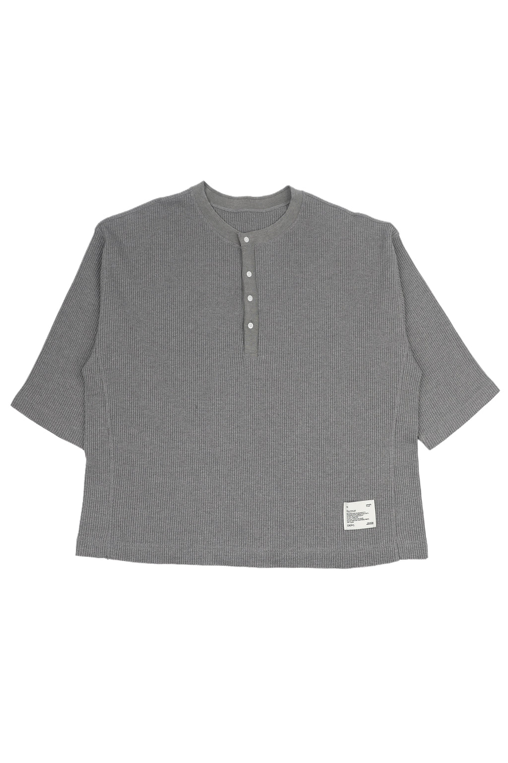 DEPC WAFFLE LONG SLEEVE T-SHIRT – GRAY