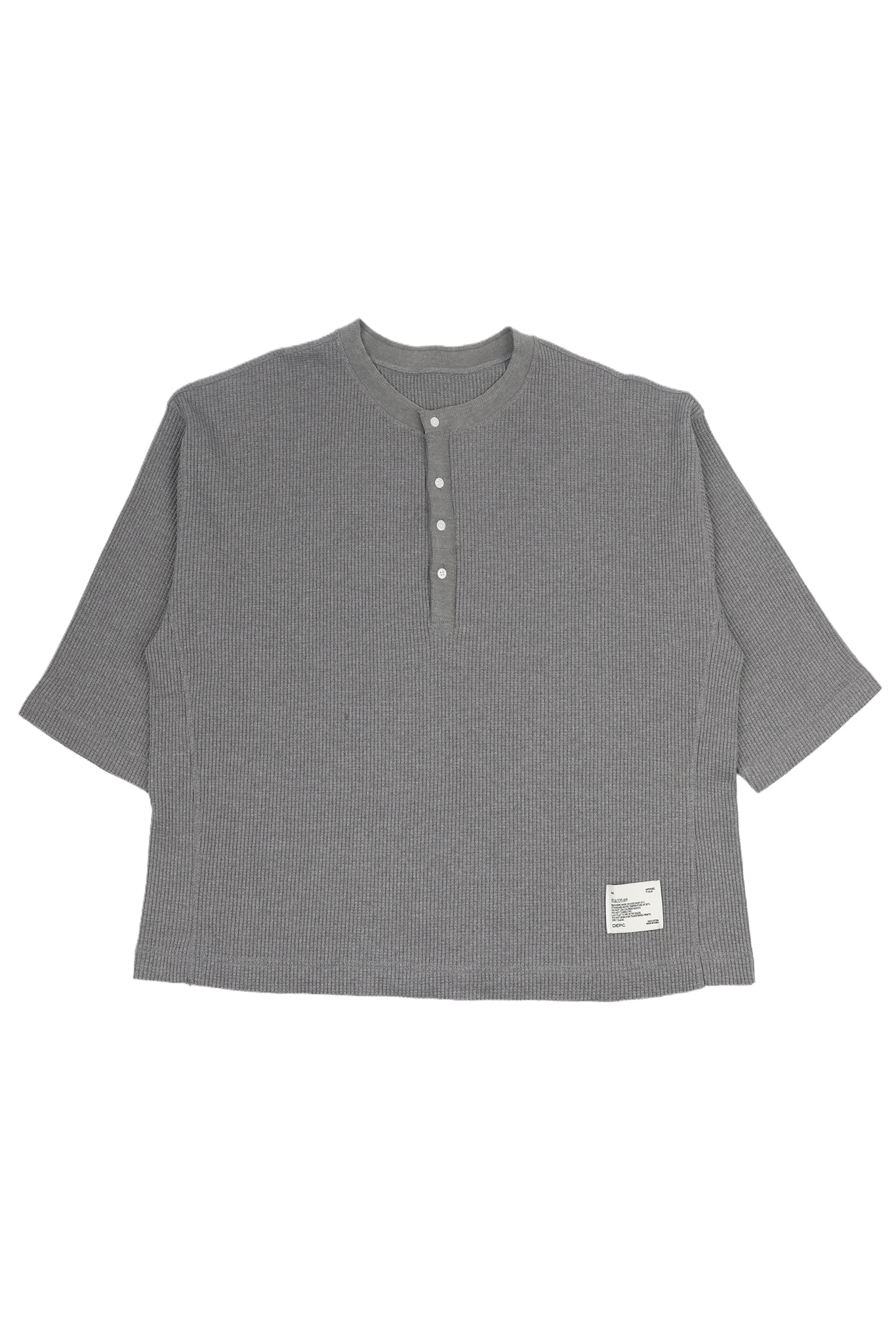 DEPC WAFFLE LONG SLEEVE T-SHIRT – GRAY