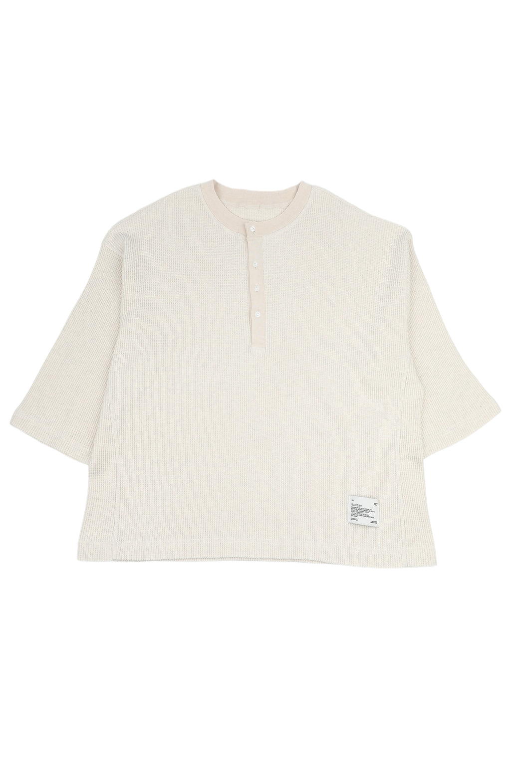 DEPC WAFFLE LONG SLEEVE T-SHIRT – IVORY