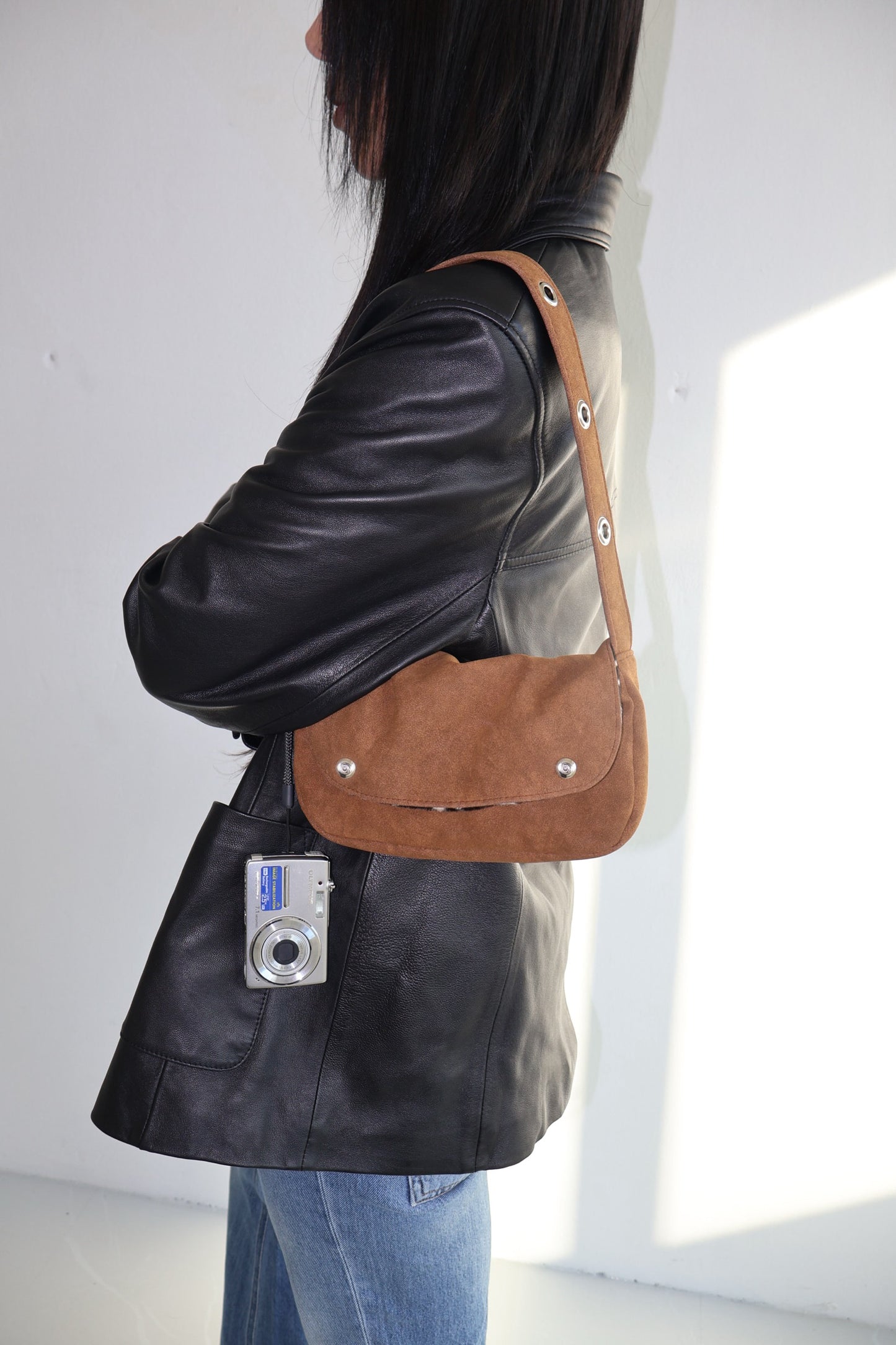 DEPC EYELET FUR MINI BAG - CAMEL (可兩面用🦓✨)