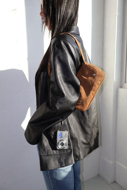 DEPC EYELET FUR MINI BAG - CAMEL (可兩面用🦓✨)