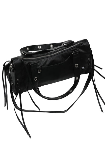 DEPC EYELET LEATHER BAG (VER.3) - BLACK