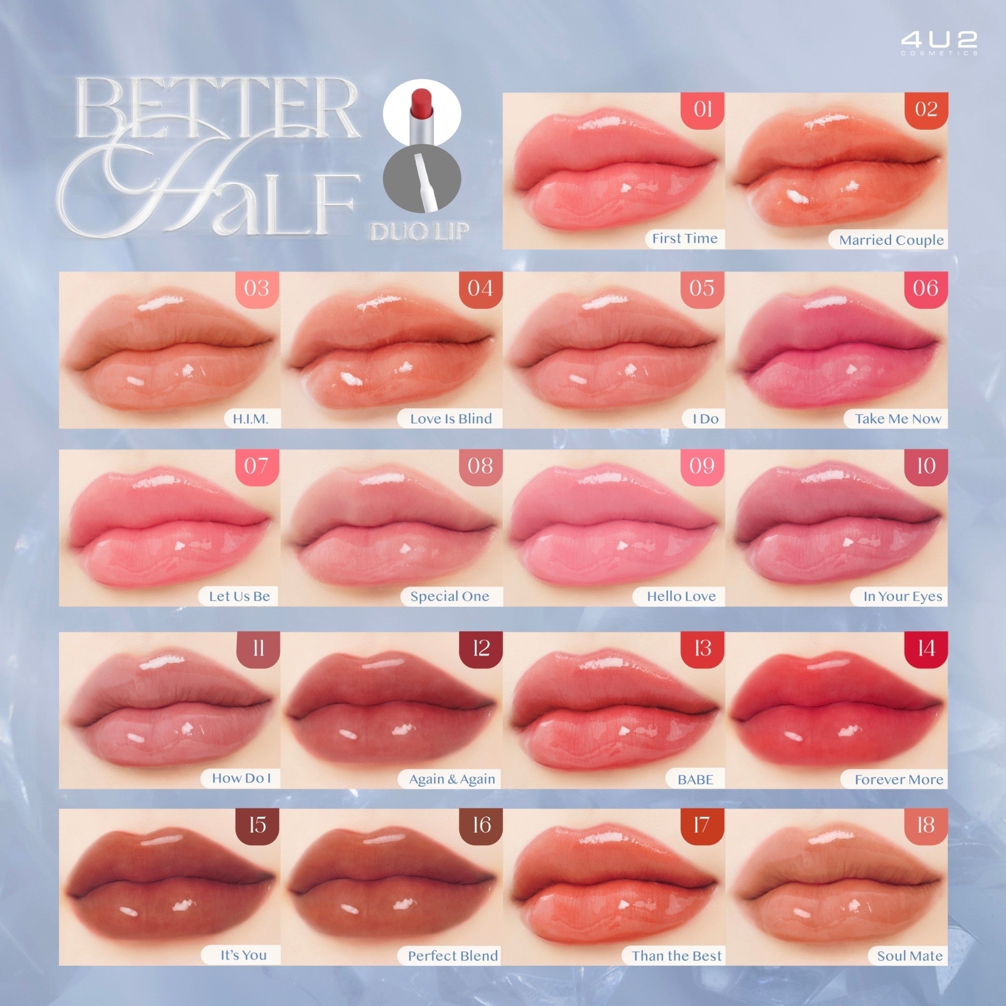 [現貨] 4U2 BETTER HALF DUO LIP