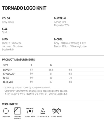 TORNADO LOGO KNIT_IVORY