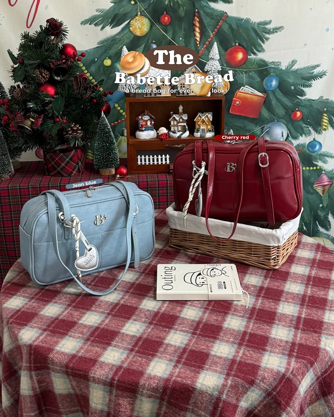 [獨家代理🎀] The Babette Bread Shoulder Bag / Cherry Red