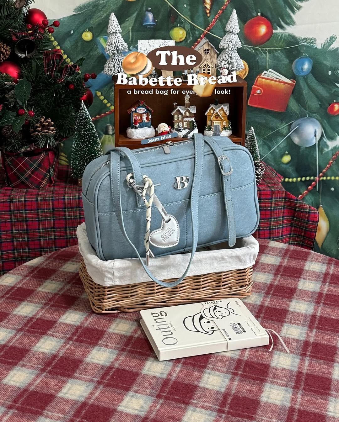 [香港現貨✨] [獨家代理🎀] The Babette Bread Shoulder Bag - Blue Butter Cream (denim)