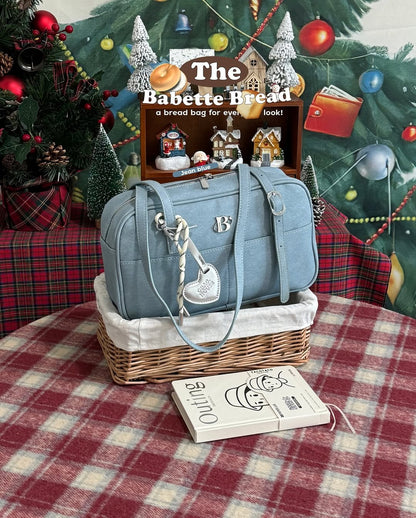 [香港現貨✨] [獨家代理🎀] The Babette Bread Shoulder Bag - Blue Butter Cream (denim)