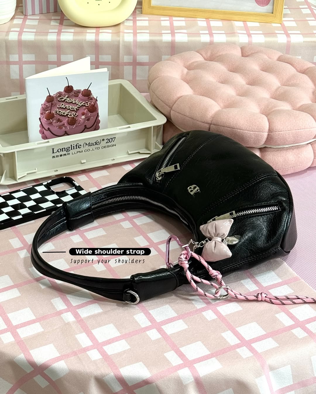 [香港現貨✨] [獨家代理🎀] Zoey Shoulder Bag - black