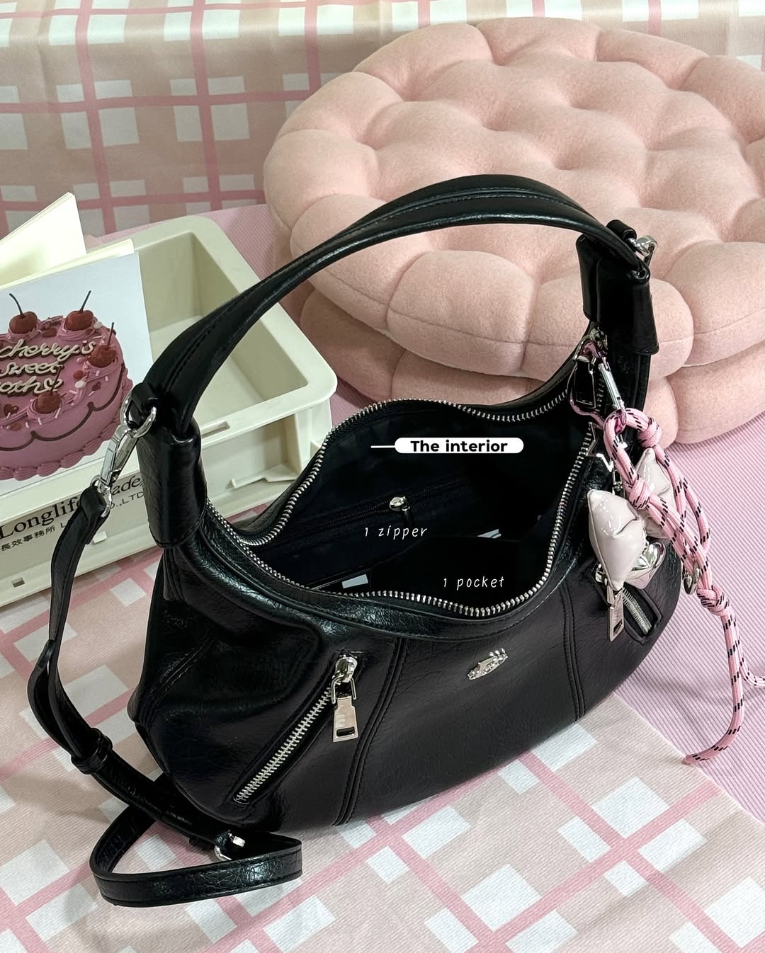 [香港現貨✨] [獨家代理🎀] Zoey Shoulder Bag - black