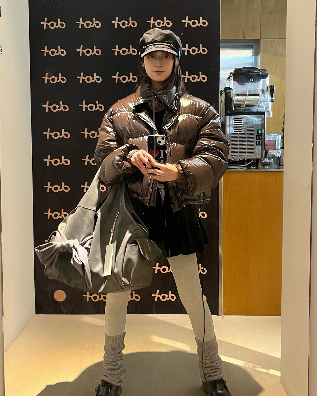 [dttm.club x siweol 獨家限定團購] Bow Shoulder Bag - Nubuck Grey (Best Seller✨)