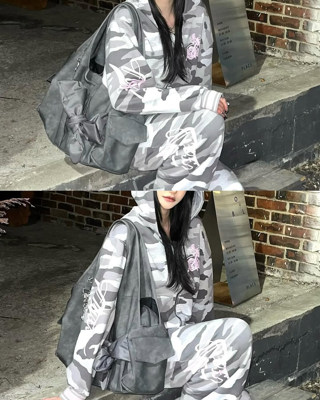 [dttm.club x siweol 獨家限定團購] Bow Shoulder Bag - Nubuck Grey (Best Seller✨)