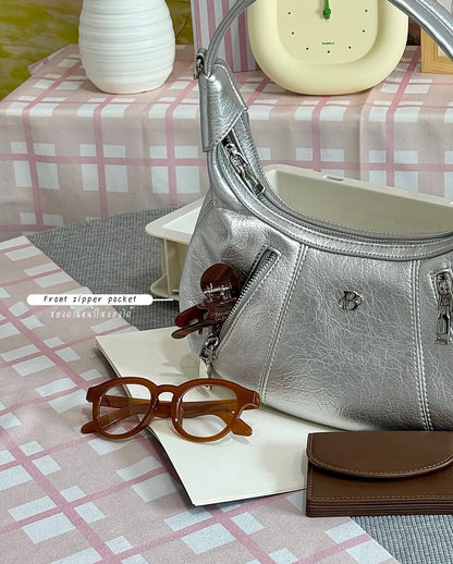 [香港現貨✨] [獨家代理🎀] Zoey Shoulder Bag - silver