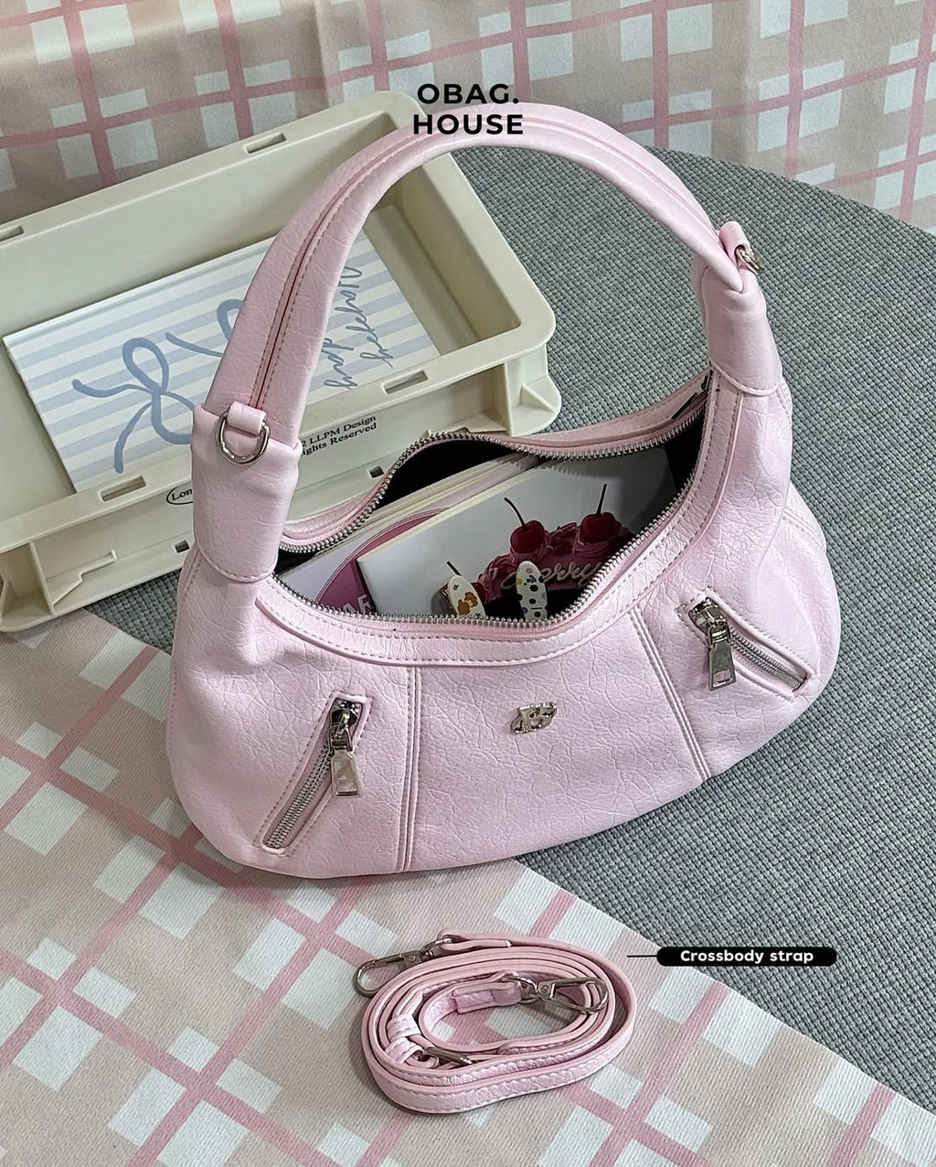 [香港現貨✨]  [獨家代理🎀] Zoey Shoulder Bag - pink