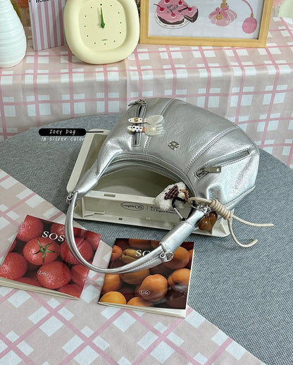 [香港現貨✨] [獨家代理🎀] Zoey Shoulder Bag - silver