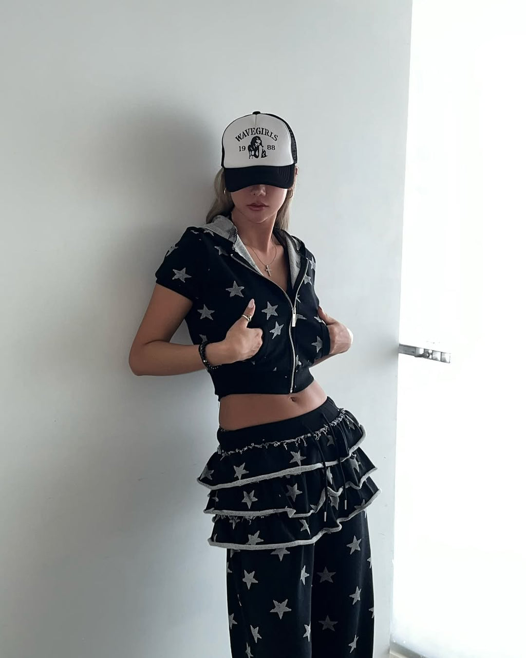 [kr] Starry Hooded Zip-up & Skirt / Pants